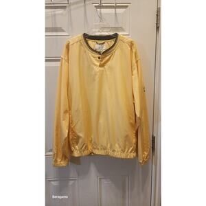 Vintage Cutter & Buck Jacket Adult  Large Black Yellow